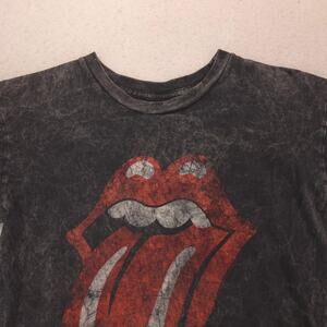 The Rolling Stones Short Sleeve Band Crew Neck T Shirt Mens Size Medium M Gray